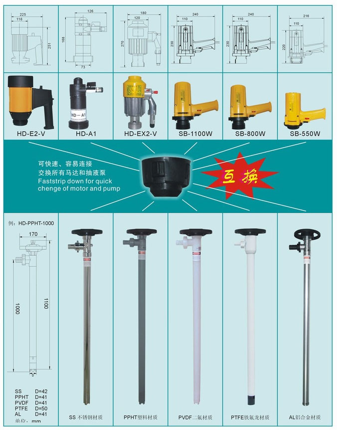 HD系列電動抽液泵（手提式）